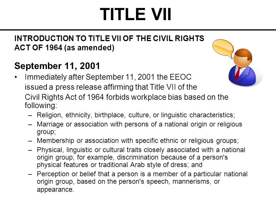 What is Title VII? Discrimination in the Workplace